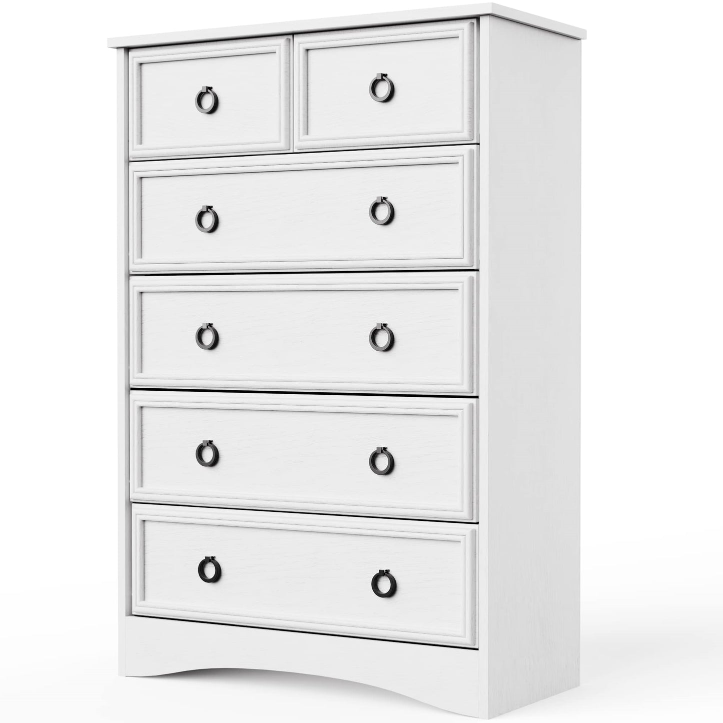 Modern 6 Drawer Dresser, Tall Storage Cabinet Chest of Drawers
