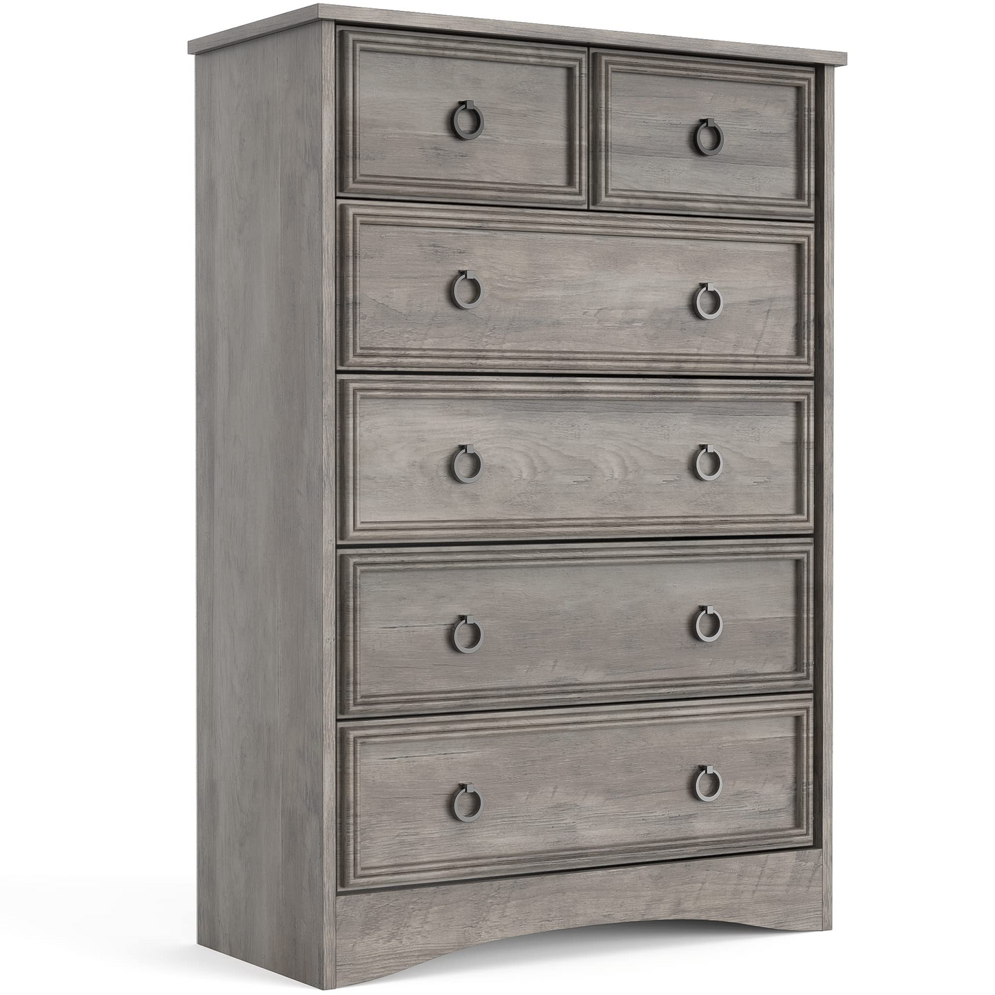 Modern 6 Drawer Dresser, Tall Storage Cabinet Chest of Drawers